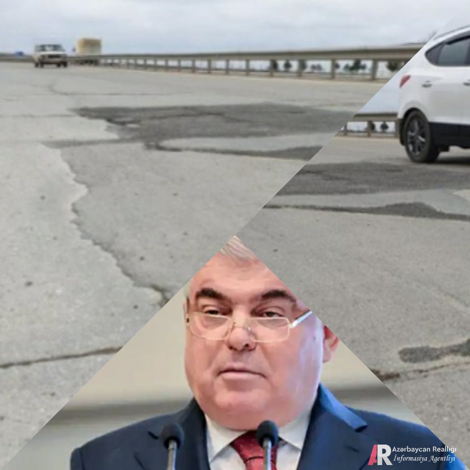 Ziya Məmmədovun yarım milyardlıq beton yolu batan yola necə döndü – Fotolar