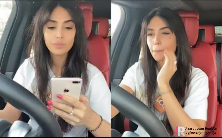 Pərvin Abıyeva karantin və yol hərəkatı qaydalarını pozdu. İcazəsiz, kəmərsiz və telefonla - VİDEO