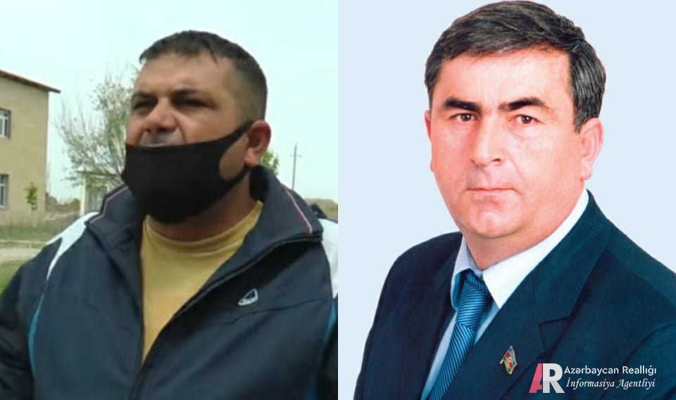 Salyan Şəhər icra başçısı Sevindik Hətəmov Qarabağ qazisinə: Get kimə istəyirsən şikayət et - VİDEO