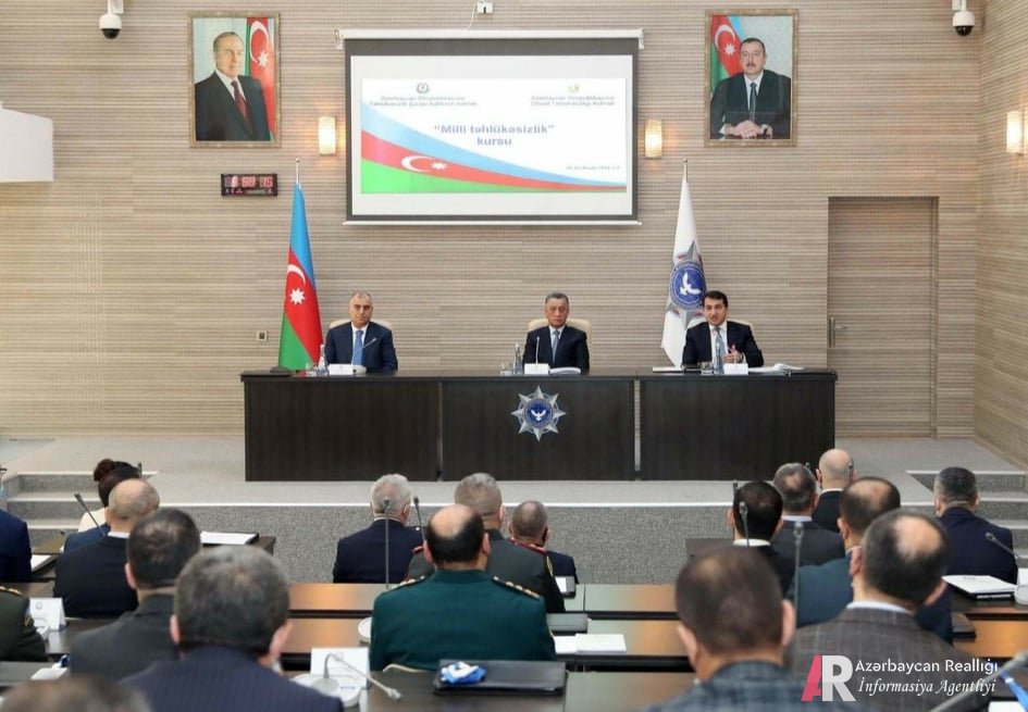 DTX-nin Beynəlxalq Antiterror Təlim Mərkəzində “Milli təhlükəsizlik” mövzusunda kursun açılışı olub - FOTO