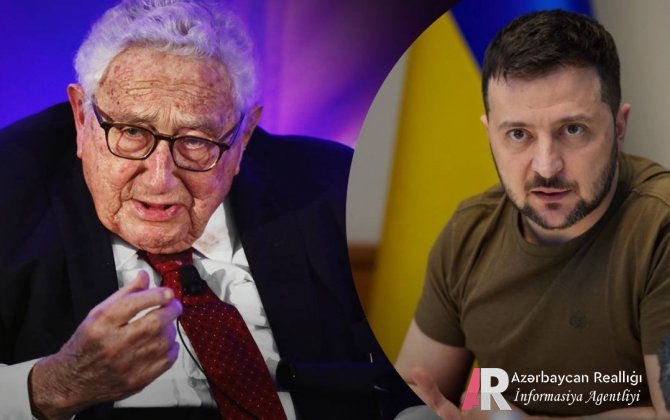 Zelenski Rusiyaya "torpaq verməyə" çağıran Kissincerə sərt cavab verdi...