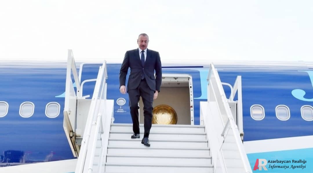 İlham Əliyev Türkiyəyə getdi
